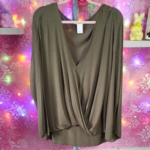 K Jordan Olive Women's Blouse